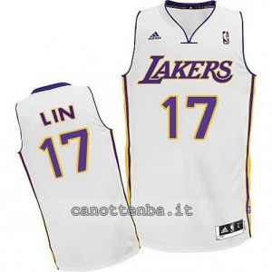 maglia jeremy lin #17 los angeles lakers revolution 30 bianca