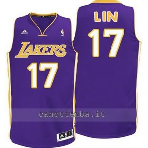 maglia jeremy lin #17 los angeles lakers revolution 30 porpora