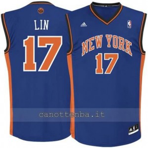 maglia jeremy lin #17 new york knicks revolution 30 blu