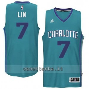 maglia jeremy lin #7 charlotte hornets 2015 verde