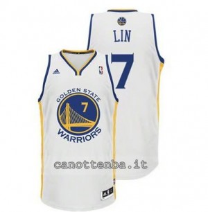 maglia jeremy lin #7 golden state warriors revolution 30 bianca
