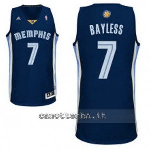 maglia jerryd bayless #7 memphis grizzlies revolution 30 blu