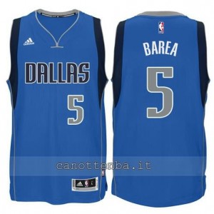 maglia jj barea #5 dallas mavericks 2015 blu