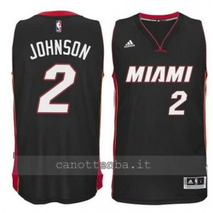 maglia joe johnson #2 miami heat 2014-2015 nero