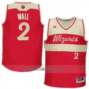 maglia john wall #2 washington wizards natale 2015 rosso