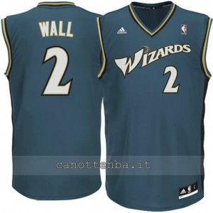 maglia john wall #2 washington wizards revolution 30 grigio