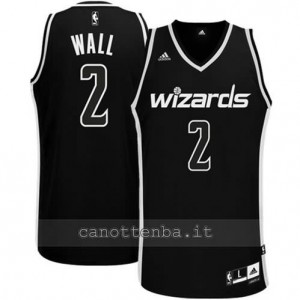 maglia john wall #2 washington wizards revolution 30 nero