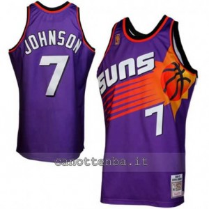 maglia johnson #7 phoenix suns soul 1996-1997 retro porpora