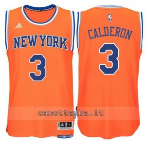 maglia jose calderon #3 new york knicks 2015 swingman arancia