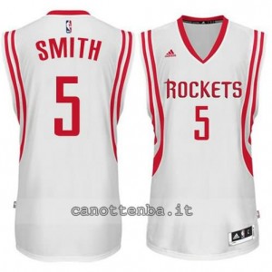 maglia josh smith #5 houston rockets 2014-2015 bianca