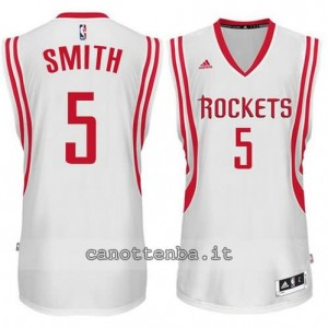 maglia josh smith #5 houston rockets 2014-2015 bianca