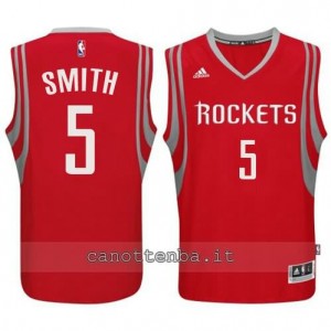 maglia josh smith #5 houston rockets 2014-2015 rosso