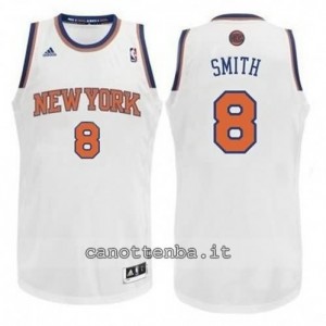 maglia jr smith #8 new york knicks revolution 30 bianca