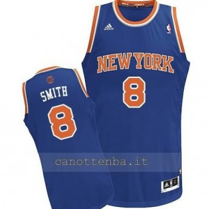 maglia jr smith #8 new york knicks revolution 30 blu