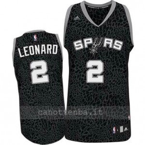 maglia kawhi leonard #2 san antonio spurs leopard