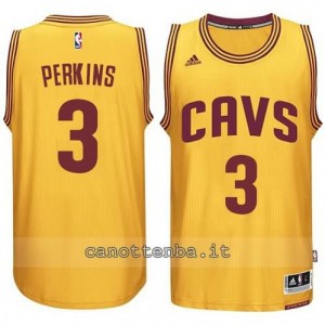 maglia kendrick perkins #3 cleveland cavaliers 2014-2015 giallo