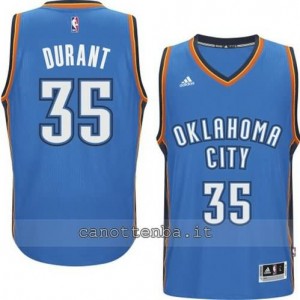 maglia kevin durant #35 oklahoma city thunder 2014-2015 blu