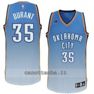 maglia kevin durant #35 oklahoma city thunder moda blu