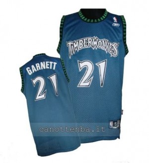 maglia kevin garnett #21 minnesota timberwolves soul blu