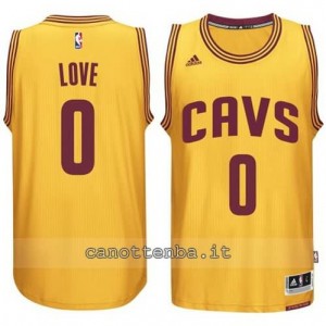 maglia kevin love #0 cleveland cavaliers 2014-2015 giallo