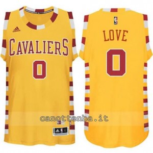 maglia kevin love #0 cleveland cavaliers classico giallo