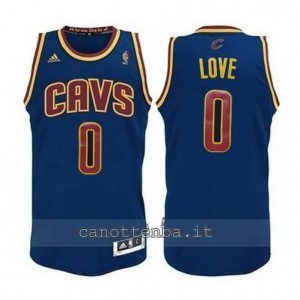 maglia kevin love #0 cleveland cavaliers revolution 30 blu