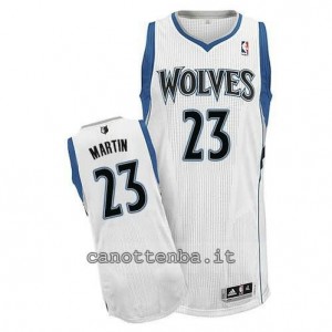 maglia kevin martin #23 minnesota timberwolves bianca