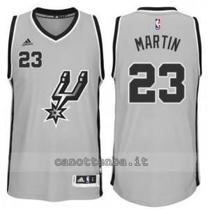 maglia kevin martin #23 san antonio spurs 2014-2015 grigio