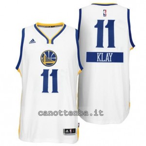 maglia klay thompson #11 golden state warriors natale 2014 bianca