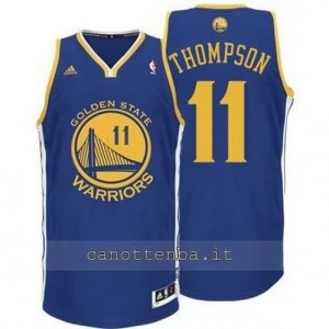 maglia klay thompson #11 golden state warriors revolution 30 blu