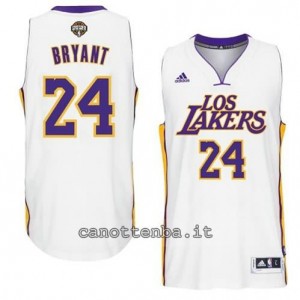 maglia kobe bryant #24 los angeles lakers 2014-2015 bianca