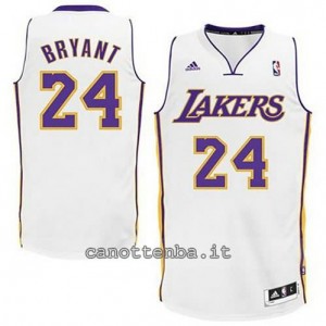 maglia kobe bryant #24 los angeles lakers revolution 30 bianca