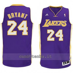 maglia kobe bryant #24 los angeles lakers revolution 30 porpora