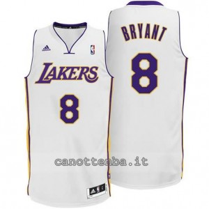 maglia kobe bryant #8 los angeles lakers revolution 30 bianca