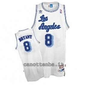 maglia kobe bryant #8 los angeles lakers soul bianca