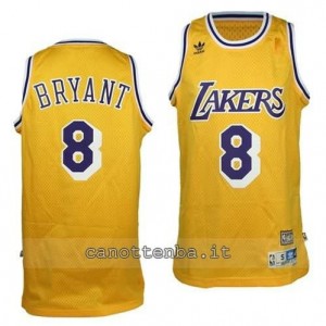 maglia kobe bryant #8 los angeles lakers soul giallo