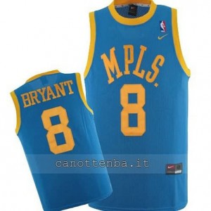 maglia kobe bryant #8 los angeles lakers throwback blu