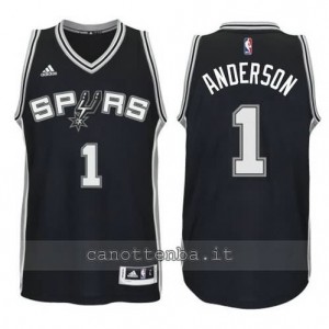 maglia kyle anderson #1 san antonio spurs 2014-2015 nero