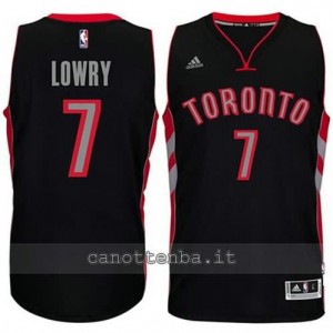 maglia kyle lowry #7 toronto raptors 2014-2015 nero