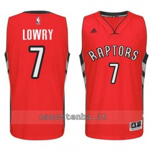 maglia kyle lowry #7 toronto raptors 2014-2015 rosso