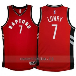 maglia kyle lowry #7 toronto raptors 2015-2016 rosso