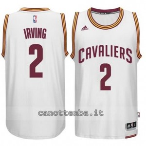 maglia kyrie irving #2 cleveland cavaliers 2014-2015 bianca