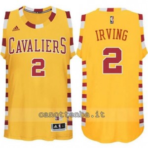 maglia kyrie irving #2 cleveland cavaliers classico giallo