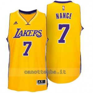 maglia larry nance #7 los angeles lakers soul giallo