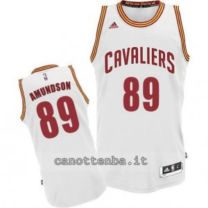 maglia lou amundson #89 cleveland cavaliers revolution 30 bianca