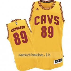 maglia lou amundson #89 cleveland cavaliers revolution 30 giallo