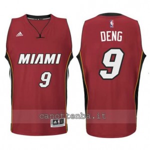 maglia luol deng #9 miami heat 2014-2015 rosso