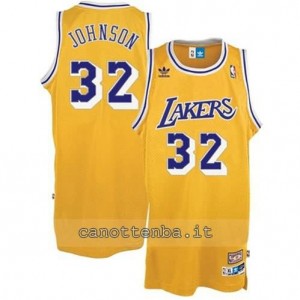 maglia magic johnson #32 los angeles lakers classico giallo