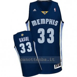 maglia marc gasol #33 memphis grizzlies revolution 30 navy