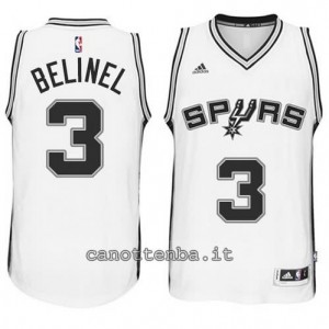 maglia marco belinelli #3 san antonio spurs 2014-2015 bianca